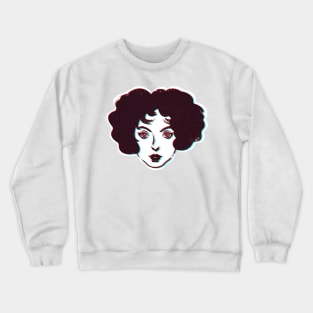 Flapper Head Pop Art Crewneck Sweatshirt